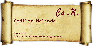 Csősz Melinda névjegykártya